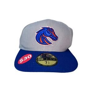 Boise State Broncos New Era 59Fifty Fitted Hat (White/Blue)
